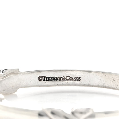 Tiffany Sterling Silver X Hoop Earrings 4 of 4