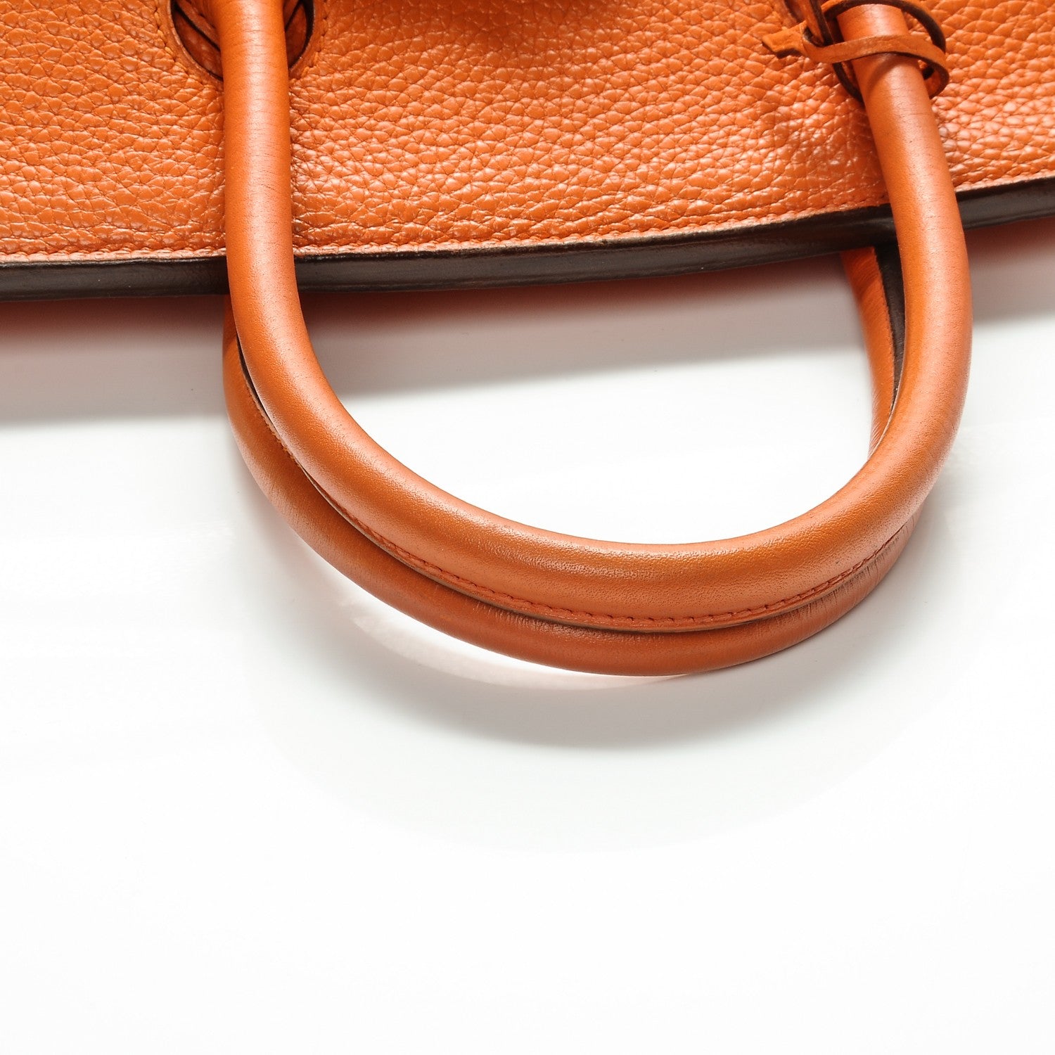Hermes Taurillon Clemence Birkin 35 Orange 9 of 30