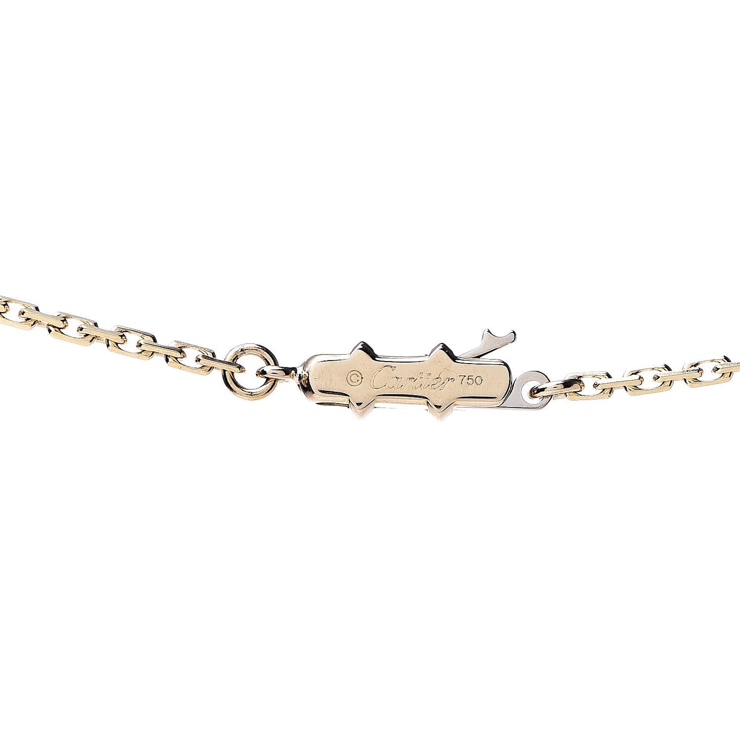 18K Yellow Gold LOVE Drop Necklace