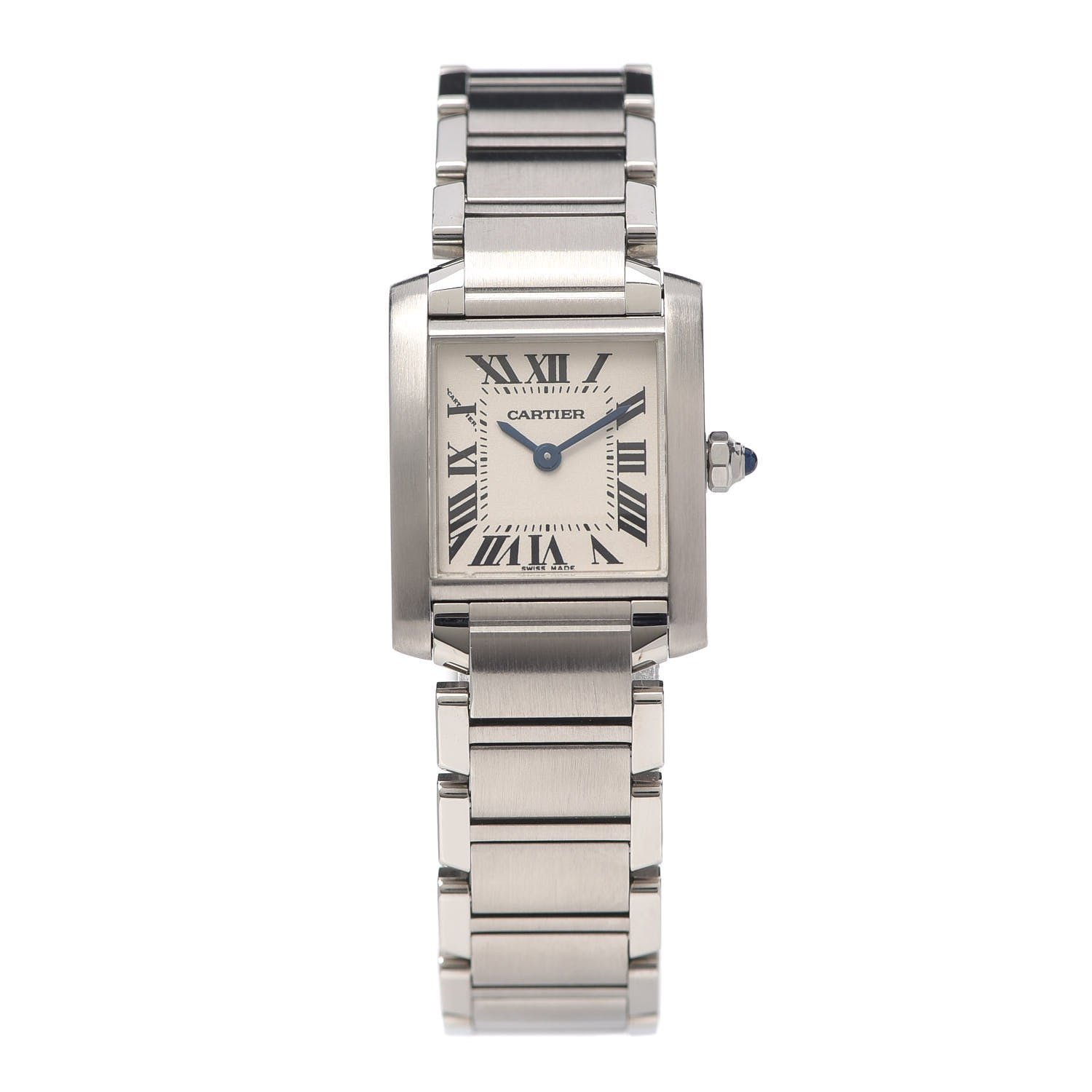 Cartier Stainless Steel 20mm Tank Francaise Quartz Watch 1 of 6