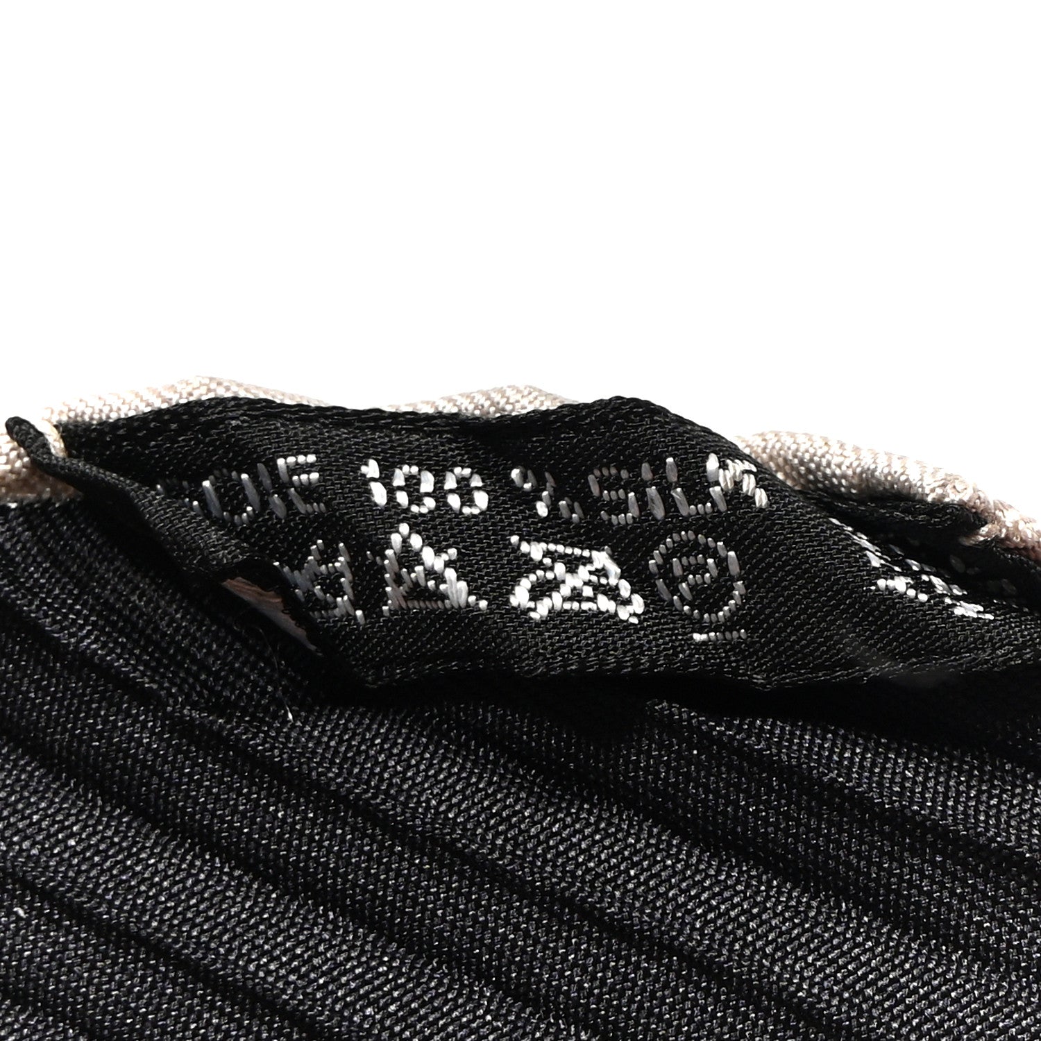 Hermes Silk Plisse Point D’Orgue Scarf 90 Black Orange 3 of 5