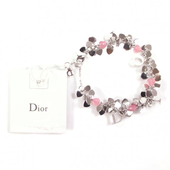 Christian Dior Rose Heart Charm Bracelet 1 of 5