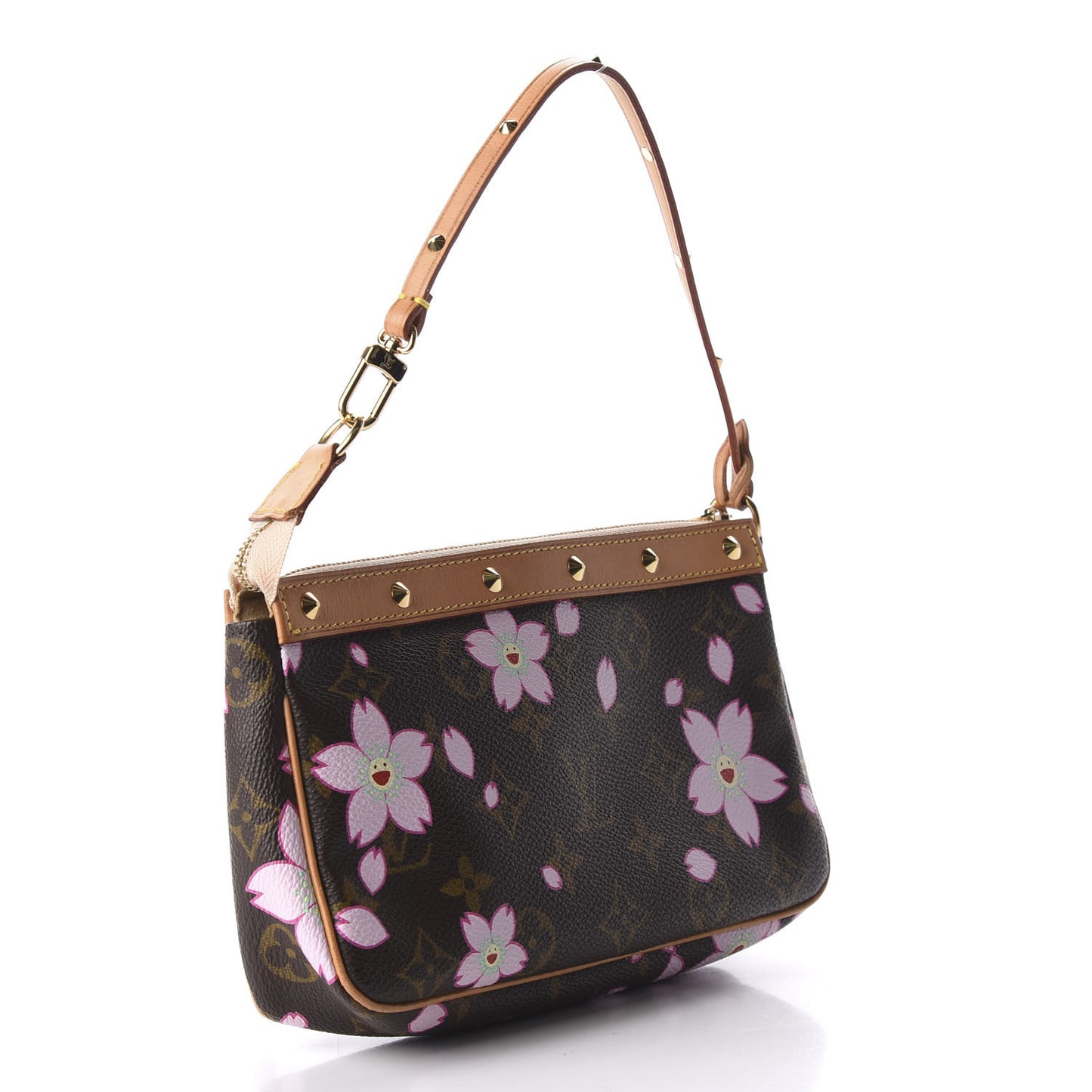 Monogram Cherry Blossom Pochette Accessories Brown