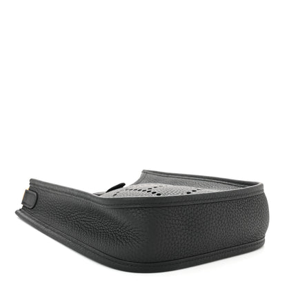 Hermes Taurillon Clemence Evelyne TPM Black 4 of 12