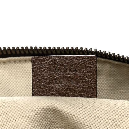 Gucci GG Supreme Monogram Textured Dollar Calfskin Web Medium Ophidia Carry-On Duffle Bag Beige Ebony New Acero 8 of 11