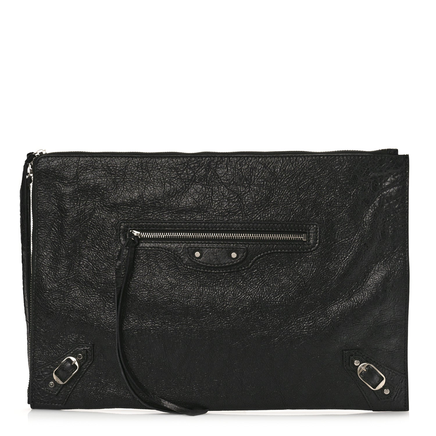 Balenciaga Agneau Classic Hardware Small Pouch Black 1 of 8