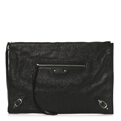Balenciaga Agneau Classic Hardware Small Pouch Black 1 of 8