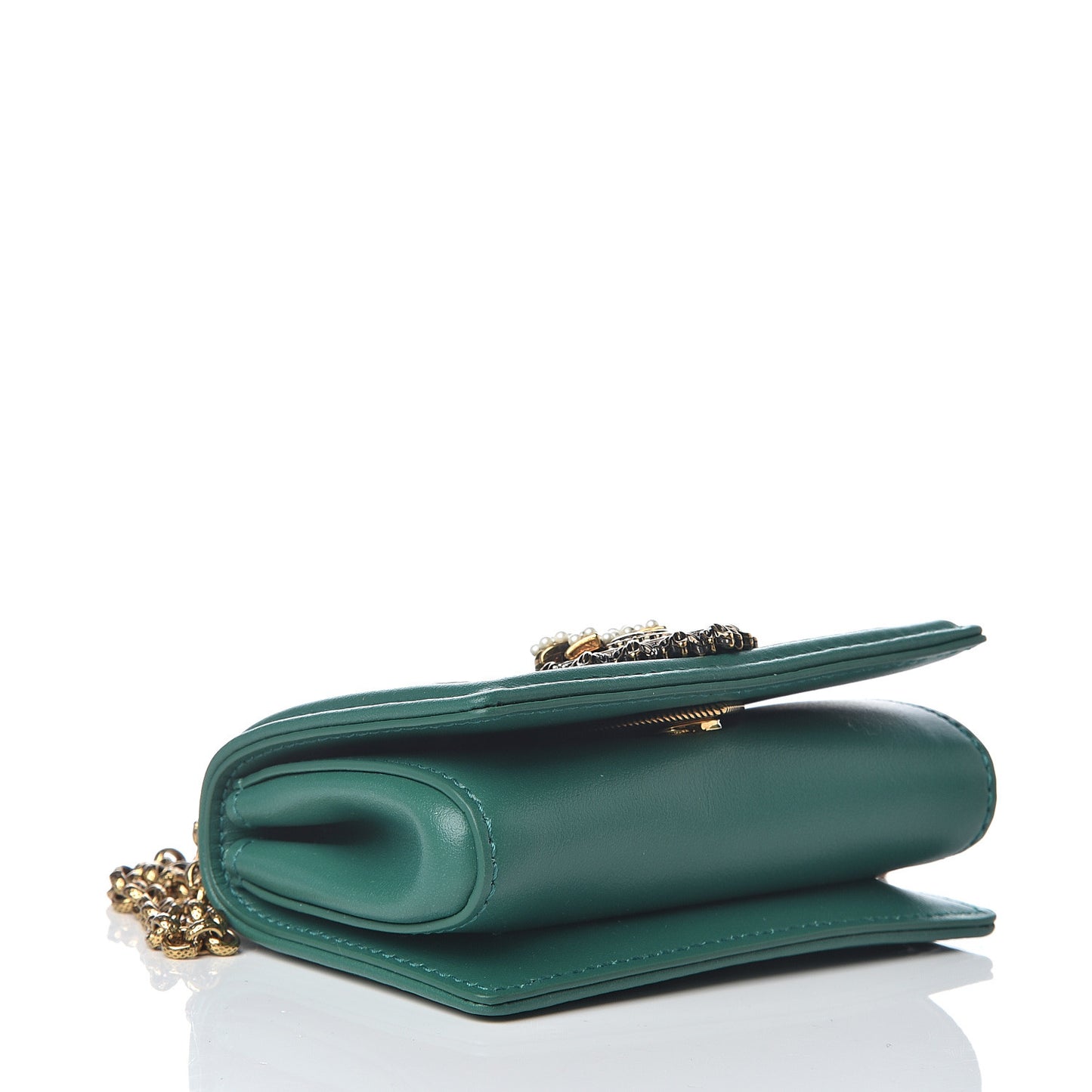 Nappa Matelasse Micro Devotion Bag Green
