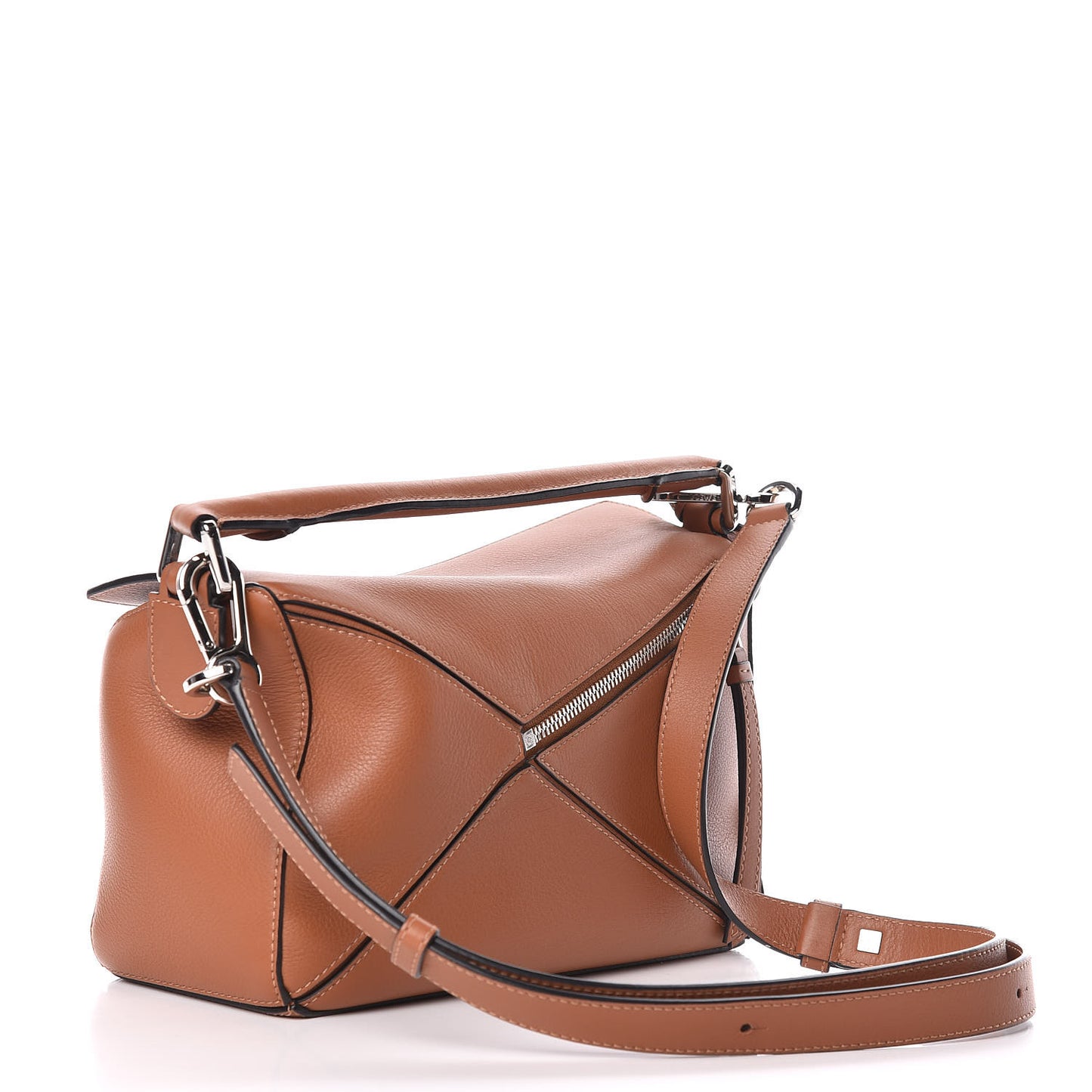 Calfskin Small Puzzle Bag Tan