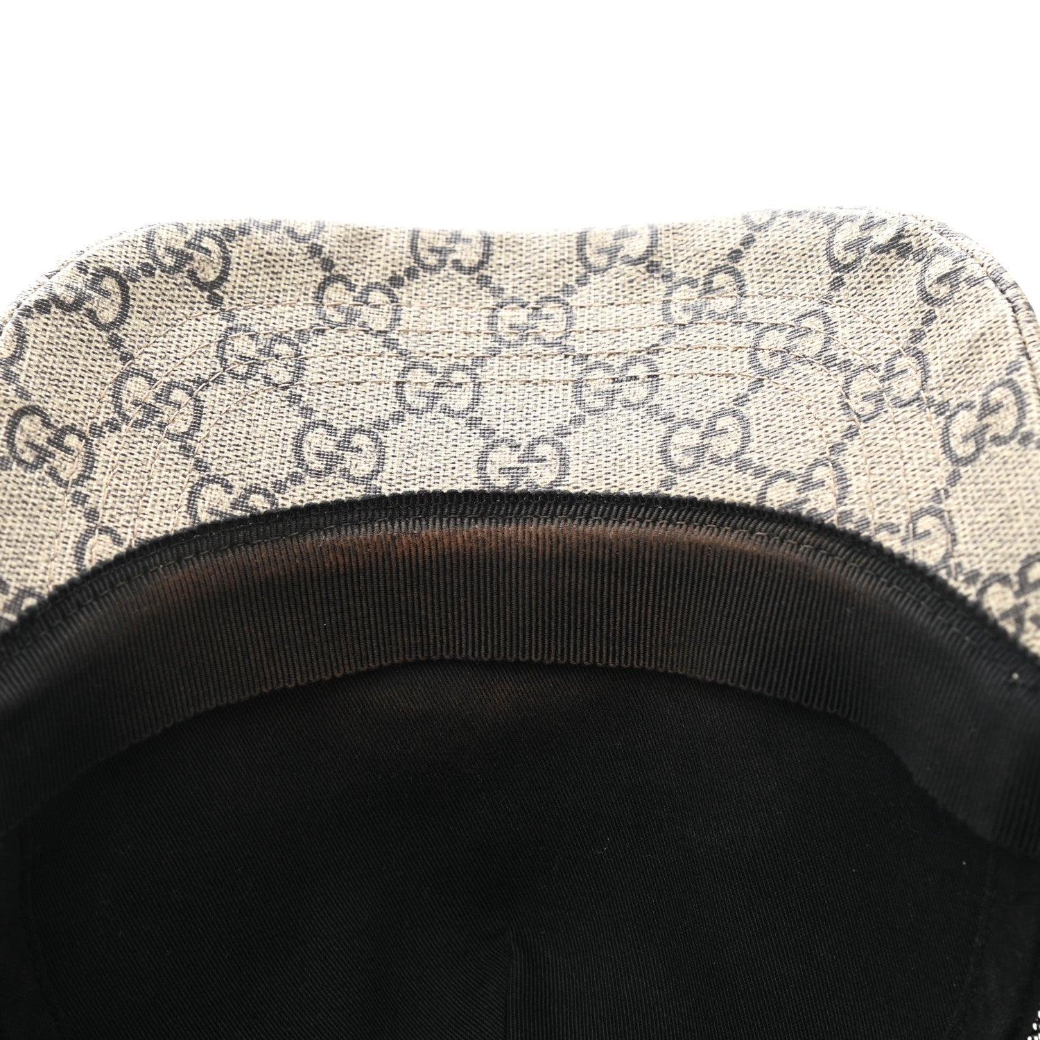 Gucci GG Supreme Monogram Kingsnake Baseball Hat S Beige Multicolor 11 of 12