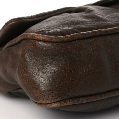 Chanel Distressed Lambskin Lady Braid Flap Brown 8 of 13