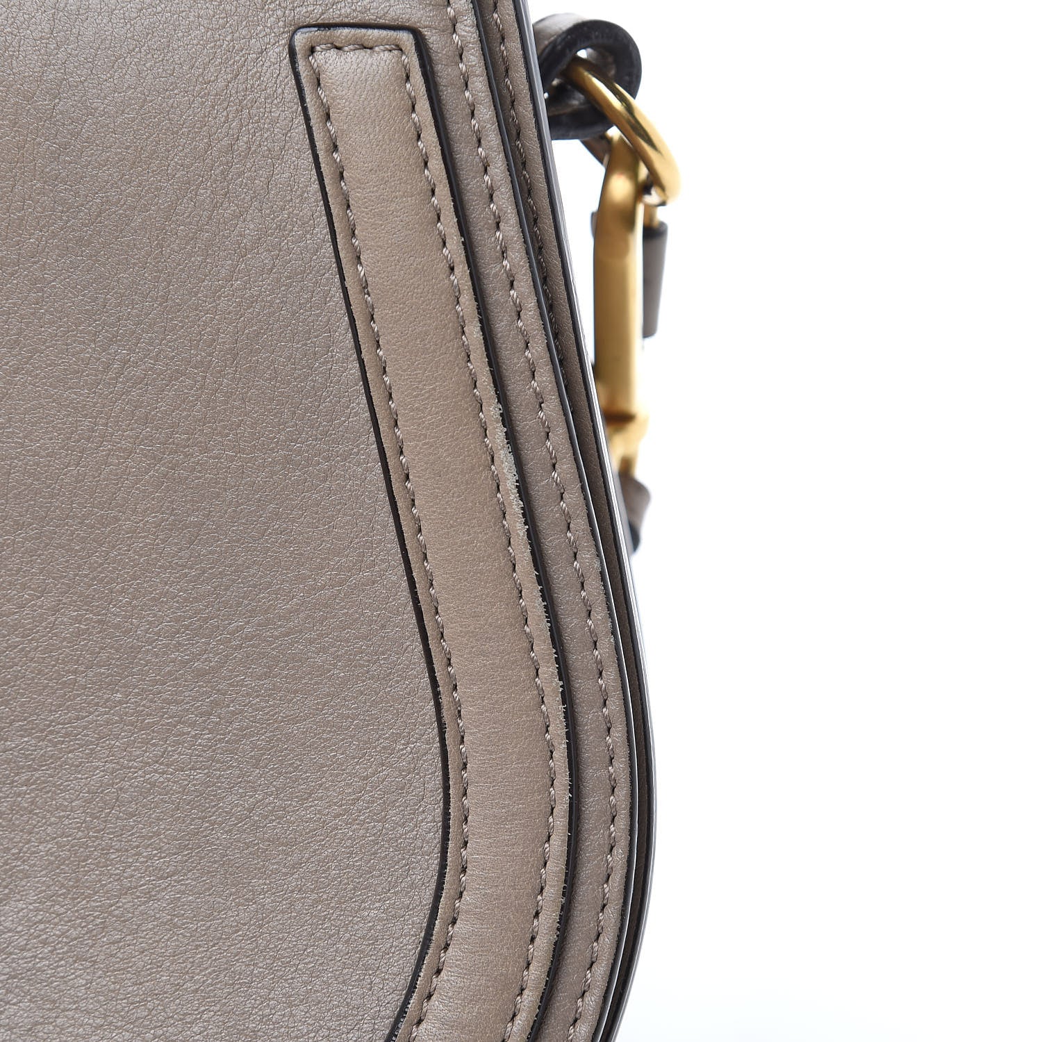 Chloe Calfskin Suede Medium Nile Bracelet Bag Motty Grey 14 of 15