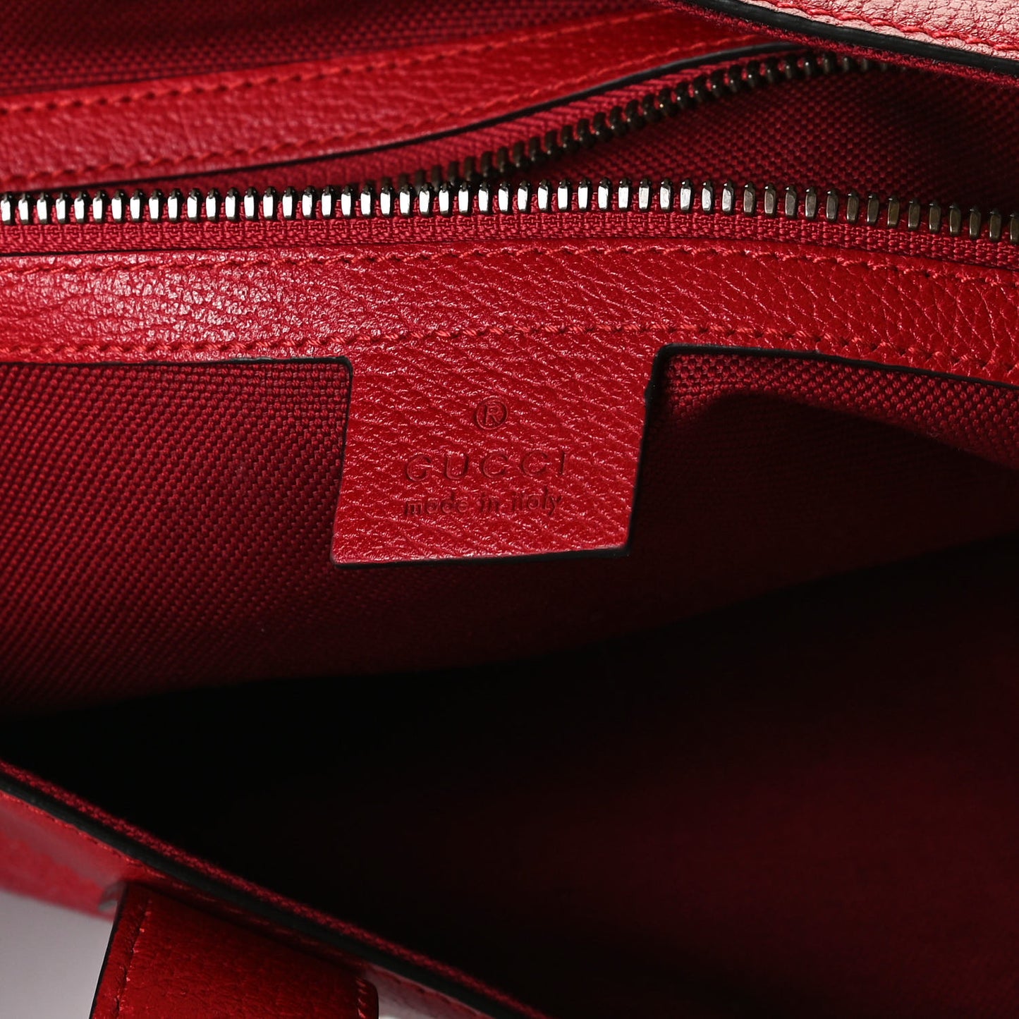 Canvas Calfskin Sylvie Stripe Logo Mens Tote Red White Blue