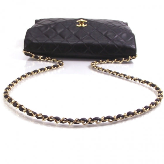 Leather Quilted Flap