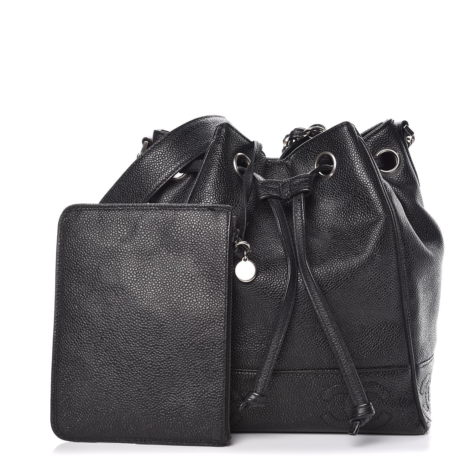 Chanel Caviar Drawstring Shoulder Bag Black 1 of 20
