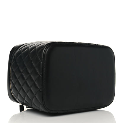 Chanel Lambskin Quilted Large Vanity Pouch Black 4 of 10