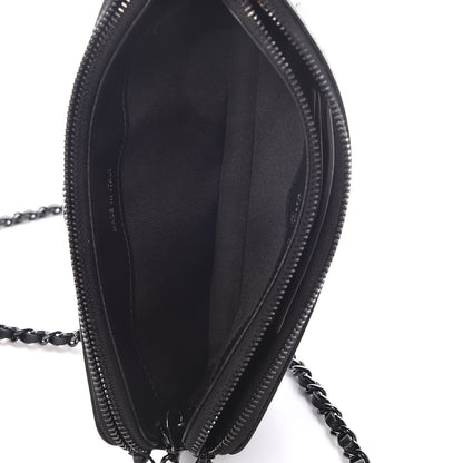 Chanel Lambskin Quilted Small Boy Clutch With Chain So Black 6 of 14