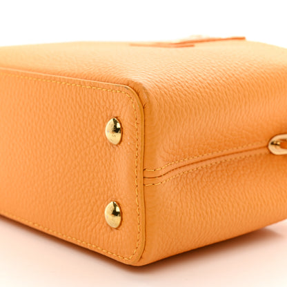 Louis Vuitton Taurillon Mini Capucines Sunbeam Yellow 9 of 9