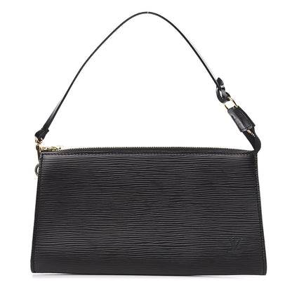 Louis Vuitton Epi Pochette Accessories 24 Black 1 of 8