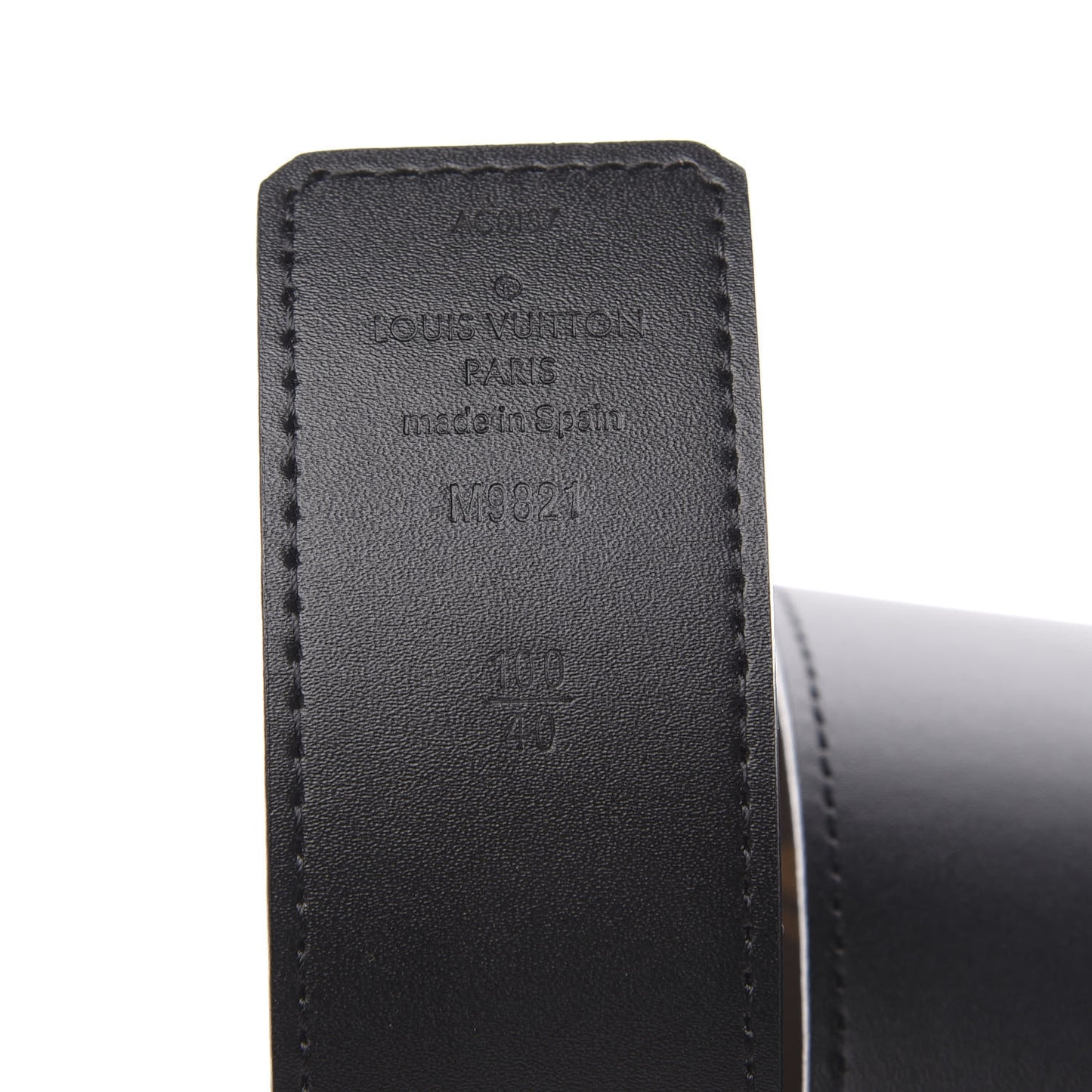 Monogram Calfskin 40mm LV Initiales Reversible Belt 100 40 Black