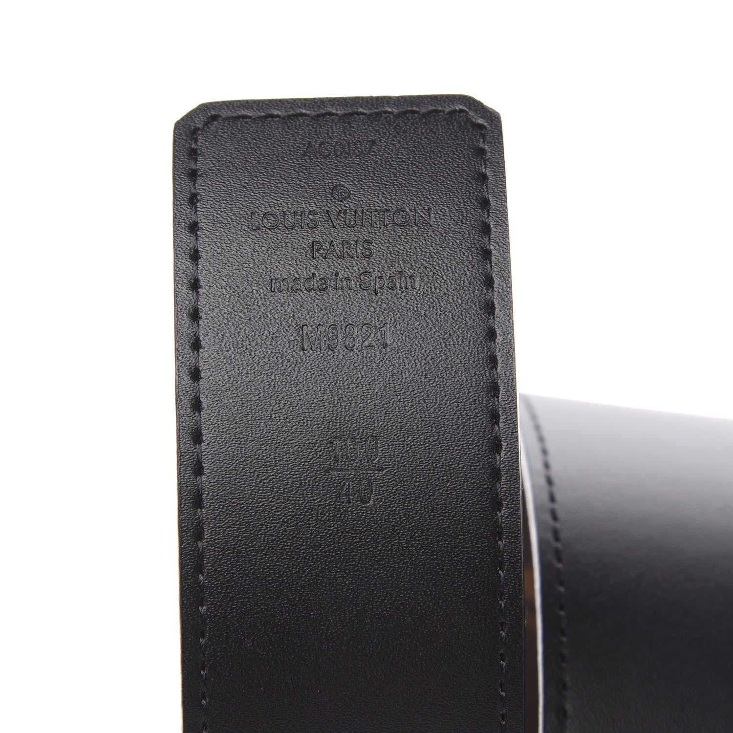 Louis Vuitton Monogram Calfskin 40mm LV Initiales Reversible Belt 100 40 Black 4 of 5