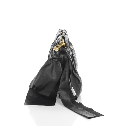 Prada Nappa Antique Bow Clutch Nero Black 4 of 8