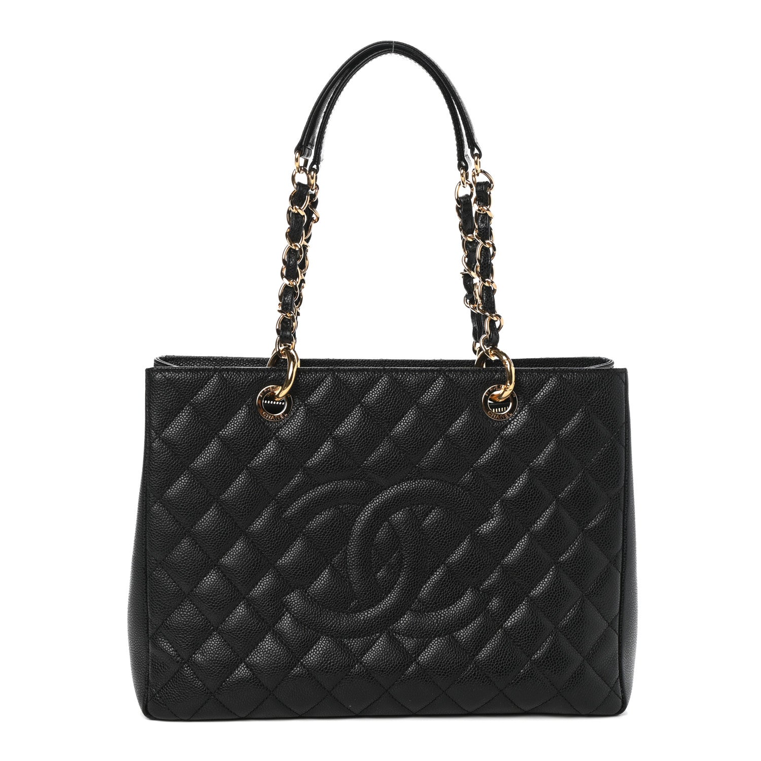 Chanel Caviar Quilted Grand Shopping Tote GST Black 1 of 10