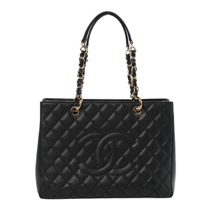 Chanel Caviar Quilted Grand Shopping Tote GST Black 1 of 10