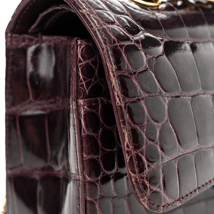 Chanel Alligator Medium Double Flap Purple 19 of 22