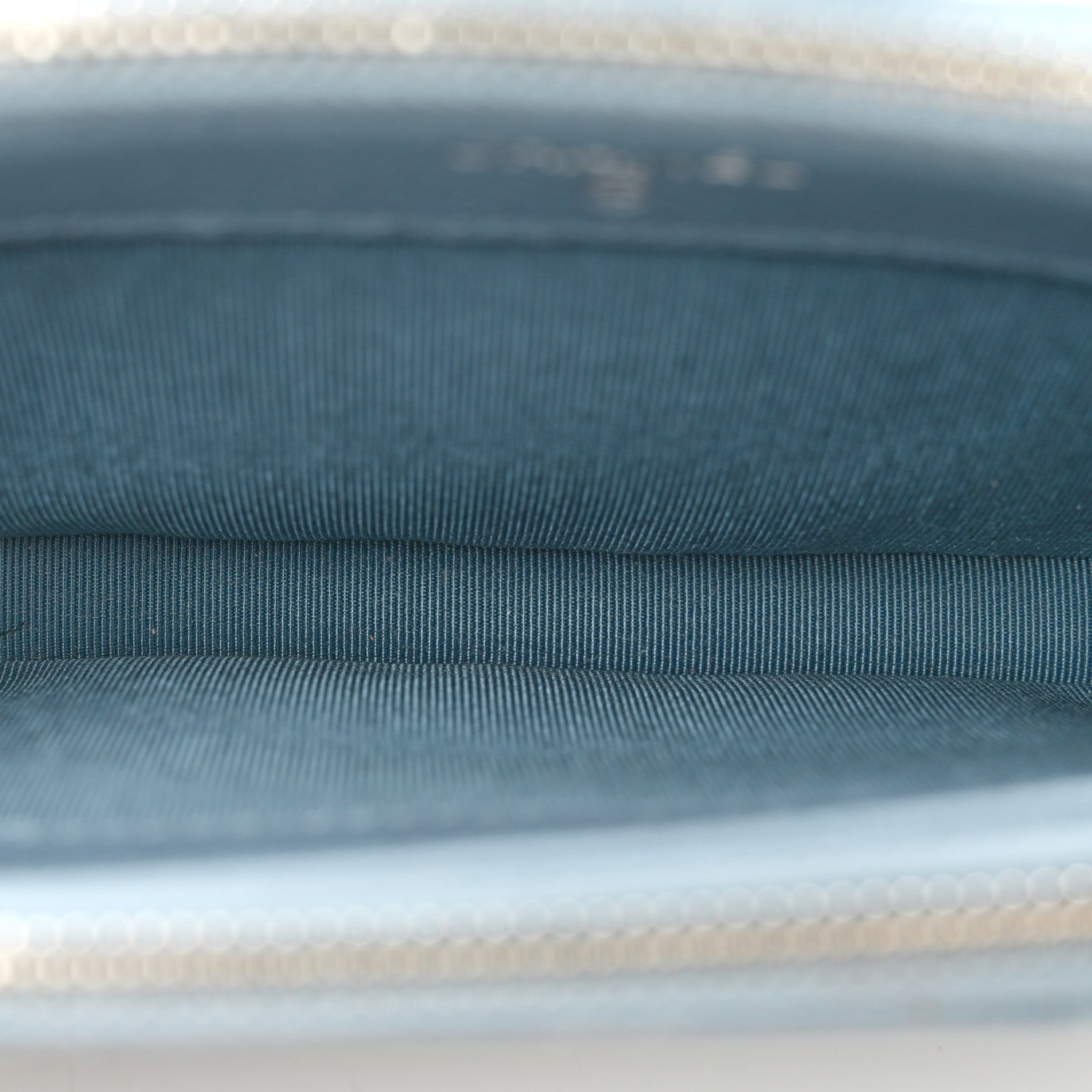 Chanel Grained Calfskin Quilted CC Box Clutch With Chain Blue 5 of 14