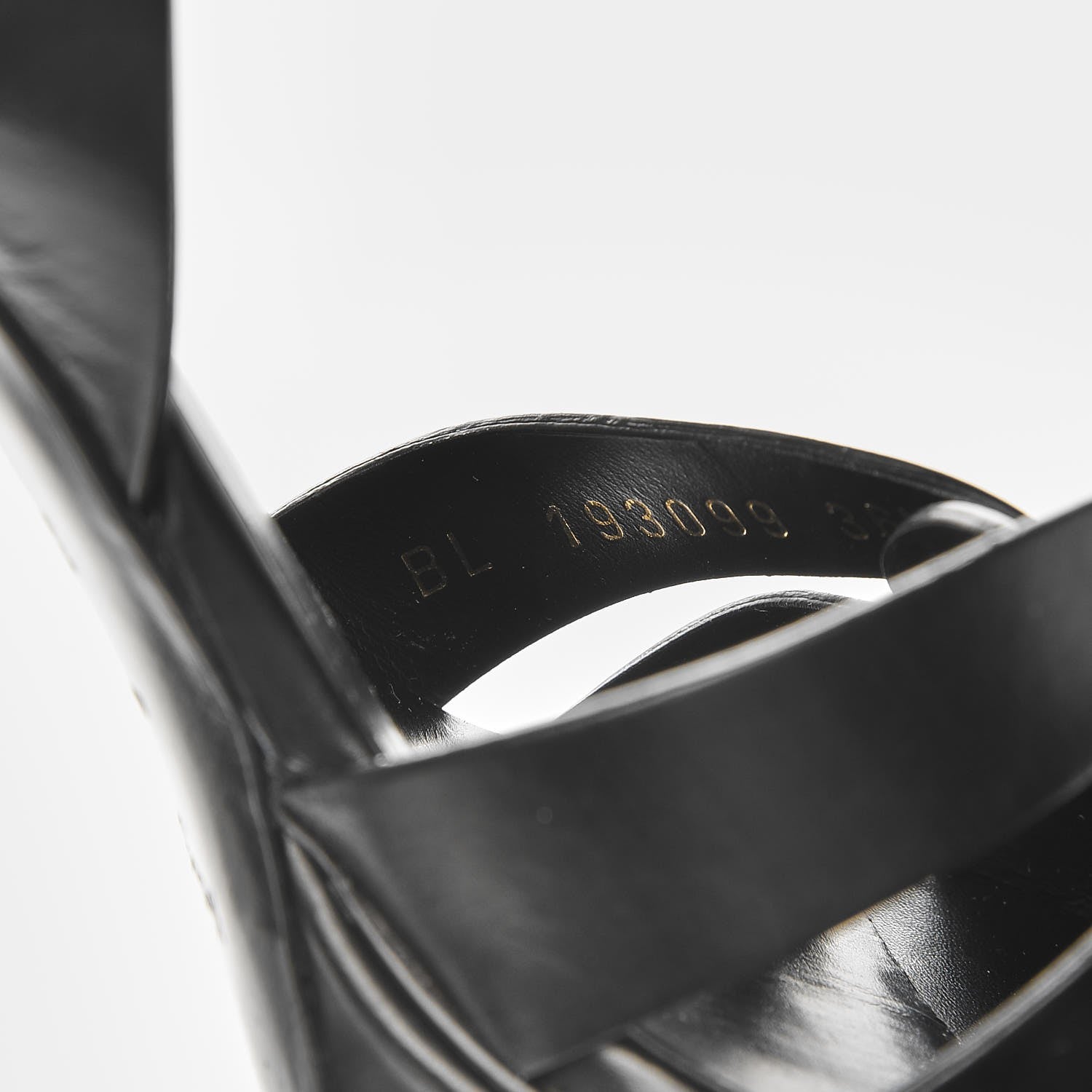 Saint Laurent Patent Tribute 75 Platform Sandals 36.5 Black 8 of 8