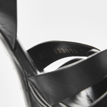 Saint Laurent Patent Tribute 75 Platform Sandals 36.5 Black 8 of 8