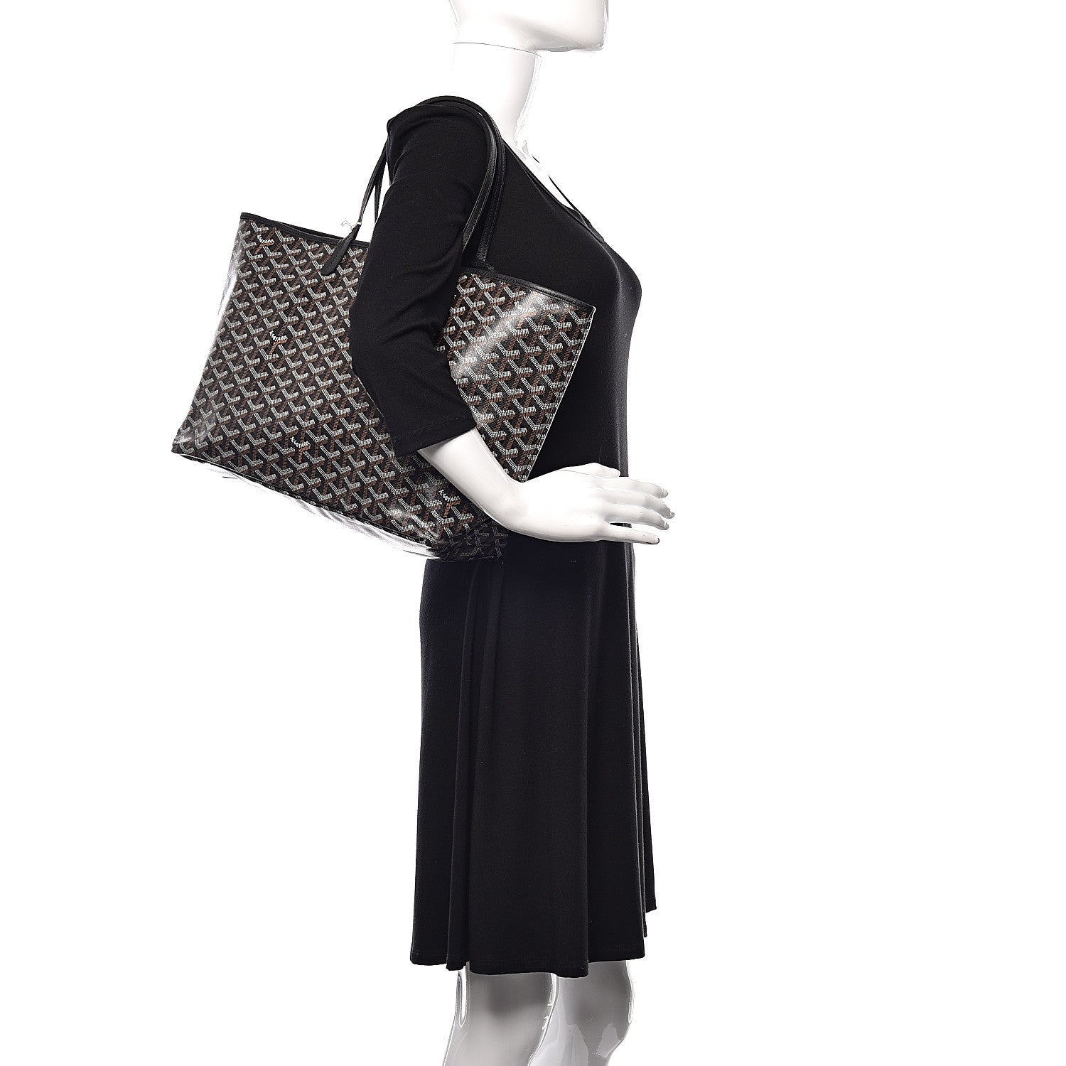 Goyard Goyardine Saint Louis PM Black 2 of 10