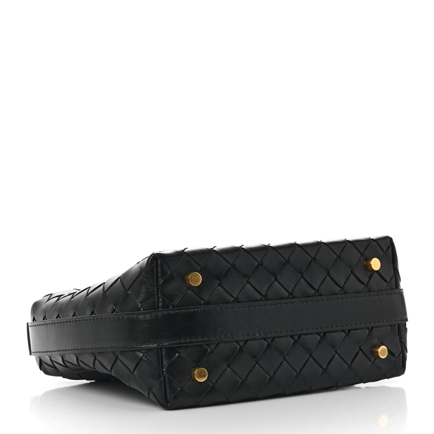 Bottega Veneta Calfskin Nappa Intrecciato Mini Wallace Black 3 of 11