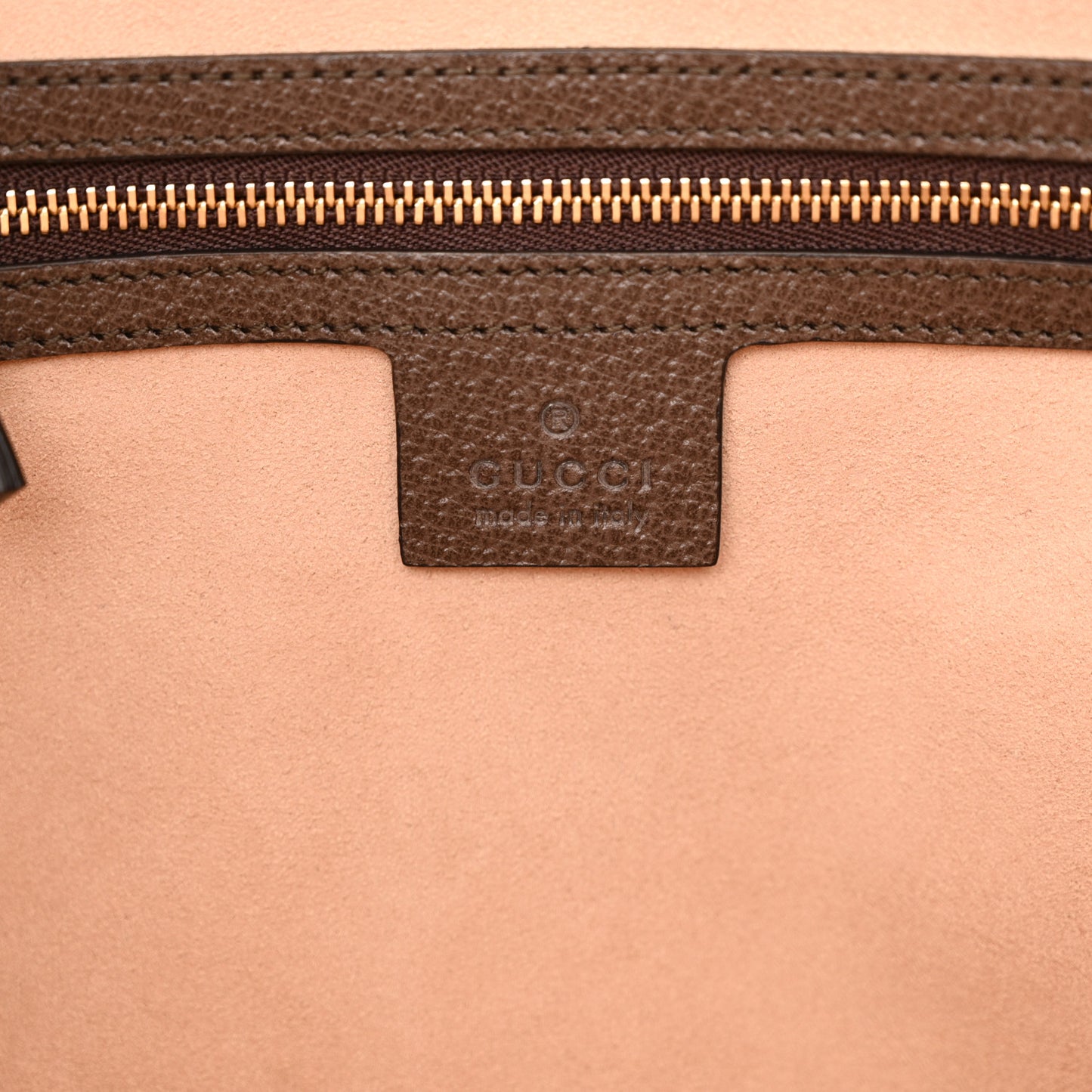GG Supreme Monogram Web Medium Ophidia Tote Bag Brown