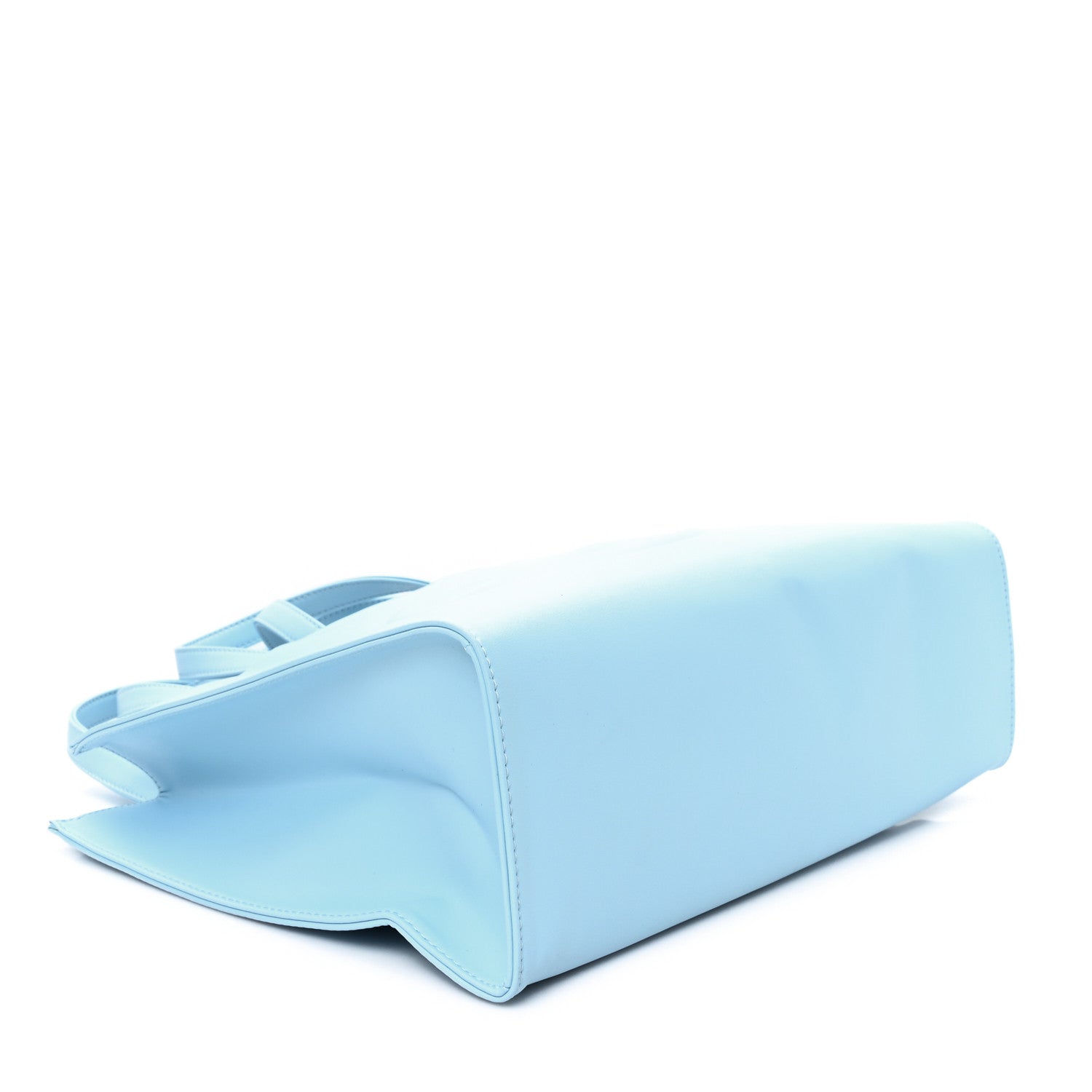 Telfar Vegan Leather Medium Shopping Bag Pool Blue 6 of 10