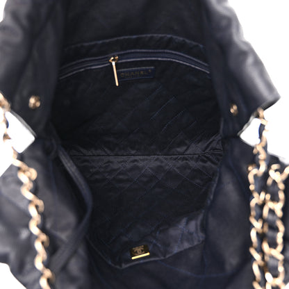Chanel Shiny Caviar Quilted Small Chanel 22 Dark Blue 6 of 11