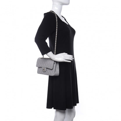 Chanel Caviar Quilted Small Double Flap Grey 2 of 10