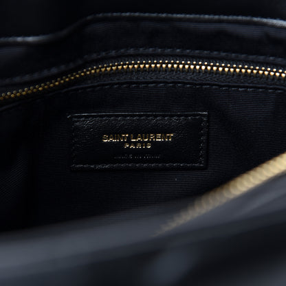 Saint Laurent Calfskin Y Quilted Monogram Medium Loulou Chain Satchel Black 8 of 11