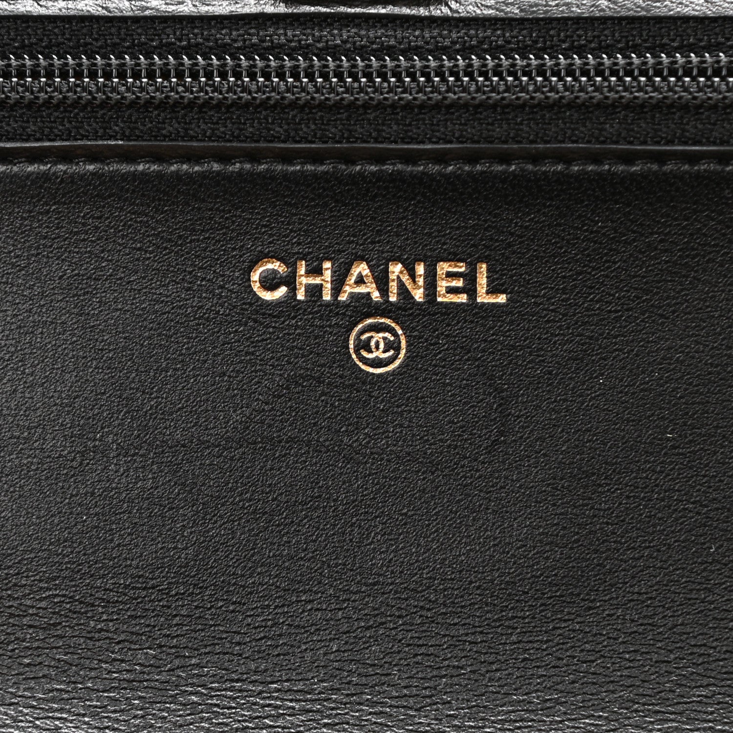 Chanel Lambskin Quilted CC Pearl Crush Wallet on Chain WOC Black 6 of 11