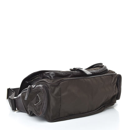 Prada Tessuto Nylon Mix Messenger Bag Ebano 4 of 11