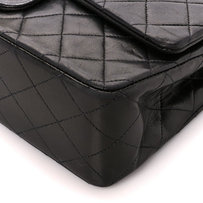Chanel Lambskin Quilted Medium Double Flap Black 11 of 11