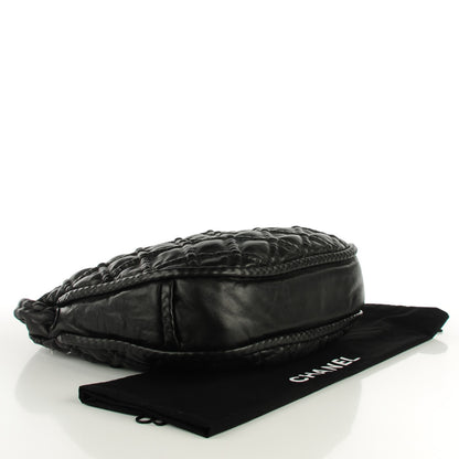 Chanel Lambskin Quilted Hidden Chain Hobo Black 4 of 7