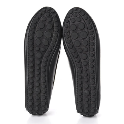 Louis Vuitton Calfskin Zip Oxford Ballerina Flats 35 Black 5 of 9