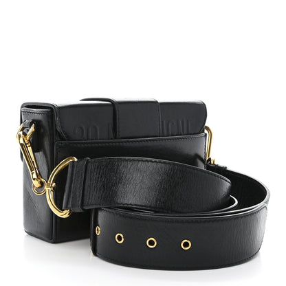 Christian Dior Crackled Lambskin 30 Montaigne Box Bag Black 3 of 13