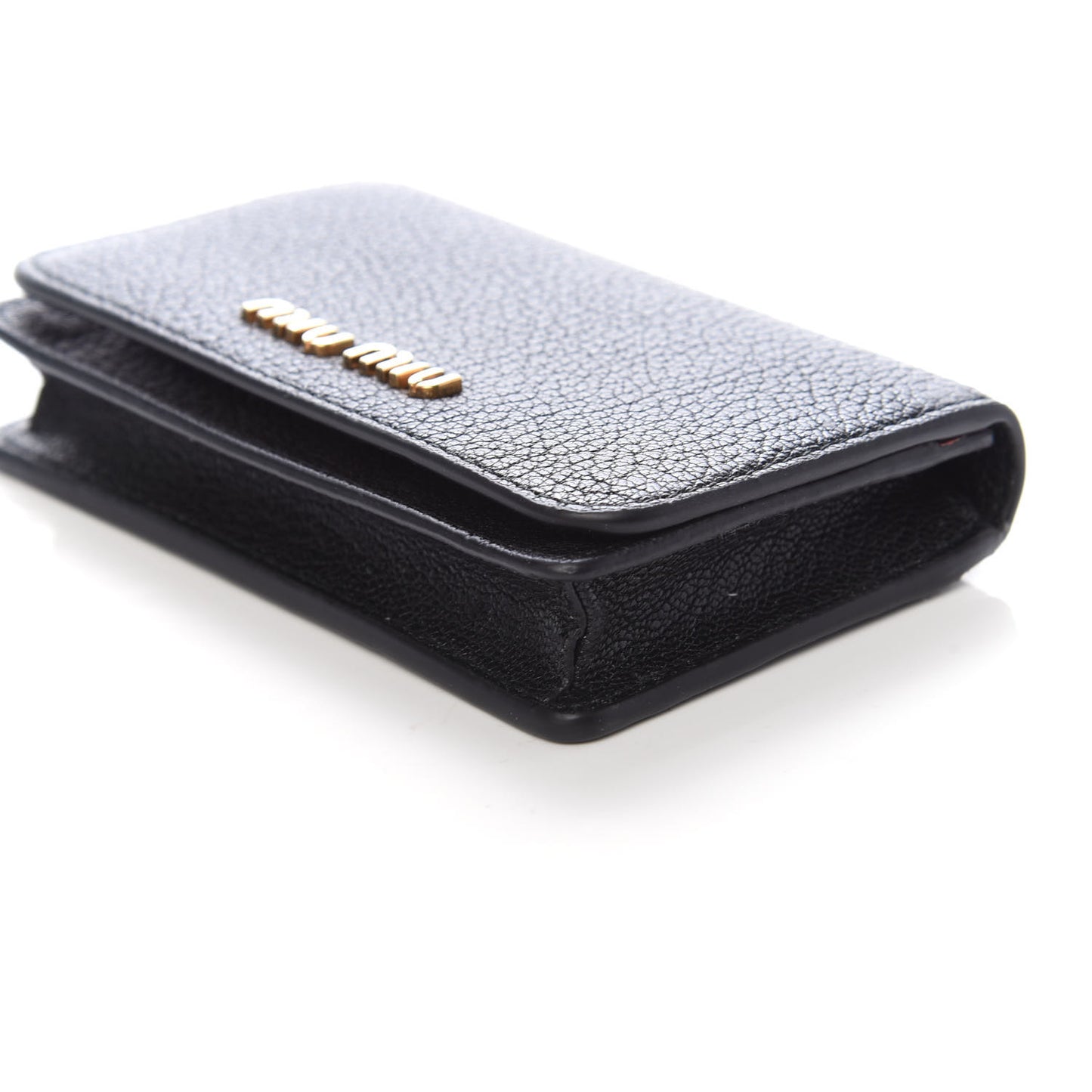 Madras Card Holder Black Rosa