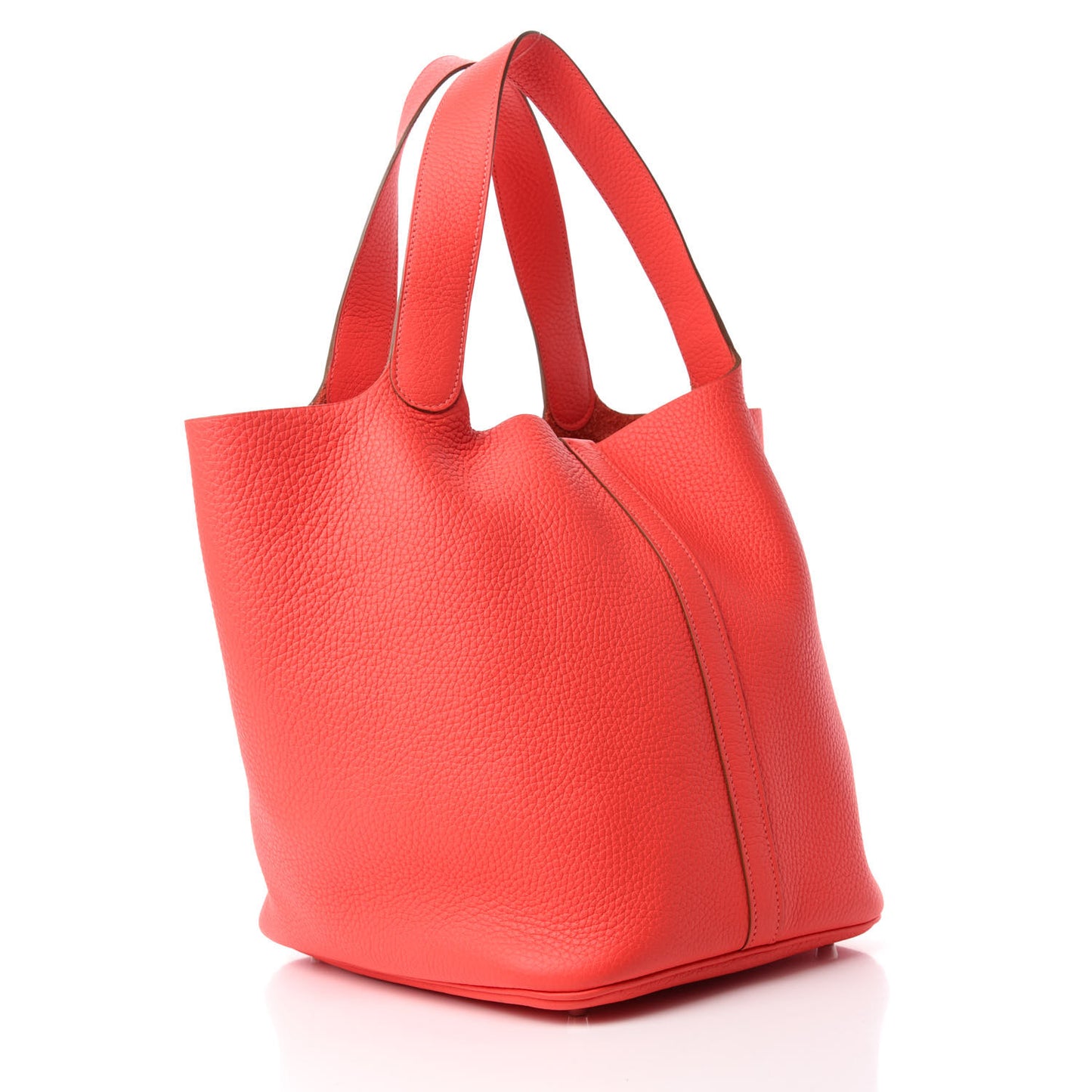 Taurillon Clemence Picotin Lock 26 GM Bougainvillea