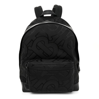 Burberry Jacquard Monogram TB Jett Backpack Black 1 of 10
