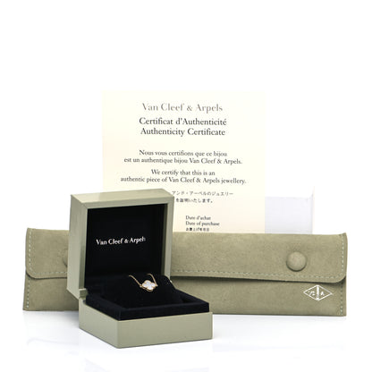 Van Cleef & Arpels 18K Yellow Gold Mother of Pearl Sweet Alhambra Bracelet 7 of 7