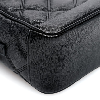 Saint Laurent Grain de Poudre Quilted 80's Vanity Bag Black 8 of 9